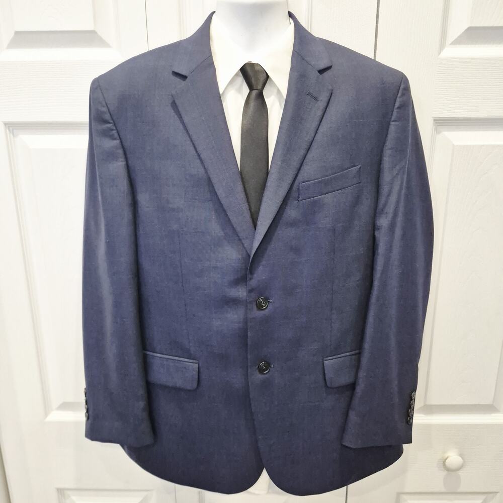 Jos A Bank 1905 Blazer 42R Blue Wool Stretch Suit Jacket Men Sport Coat 2 Button
